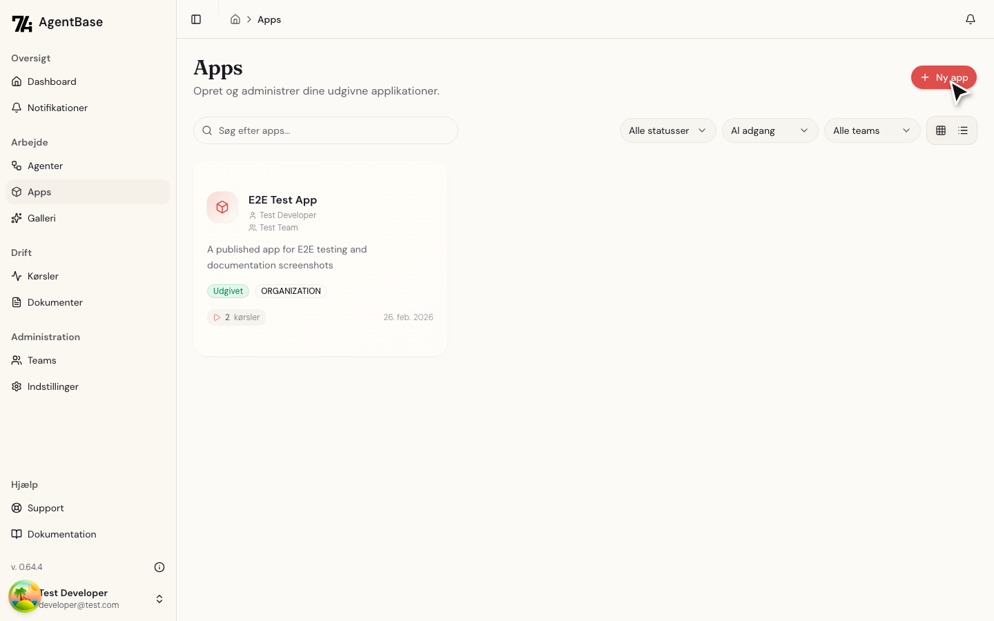 Apps liste