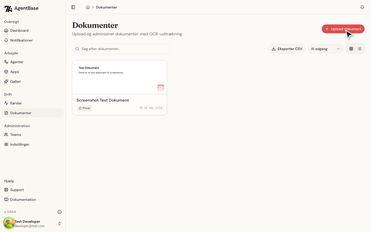 Dokumenter liste