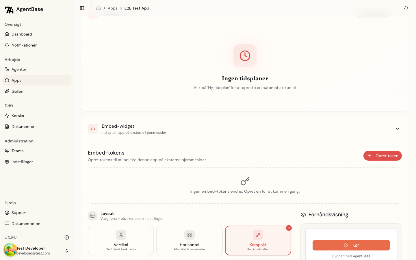 Kompakt layout