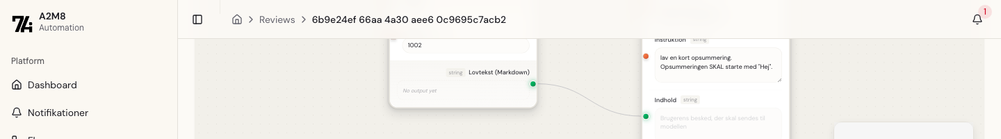 Evalueringsdetaljer på anmeldelsesside