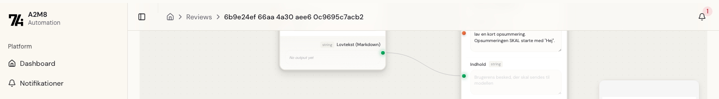 Evalueringer på anmeldelsesside