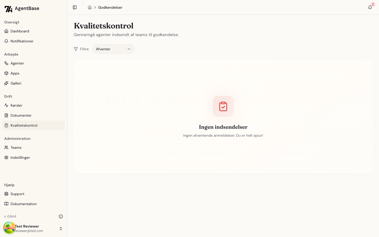 Anmeldelser liste