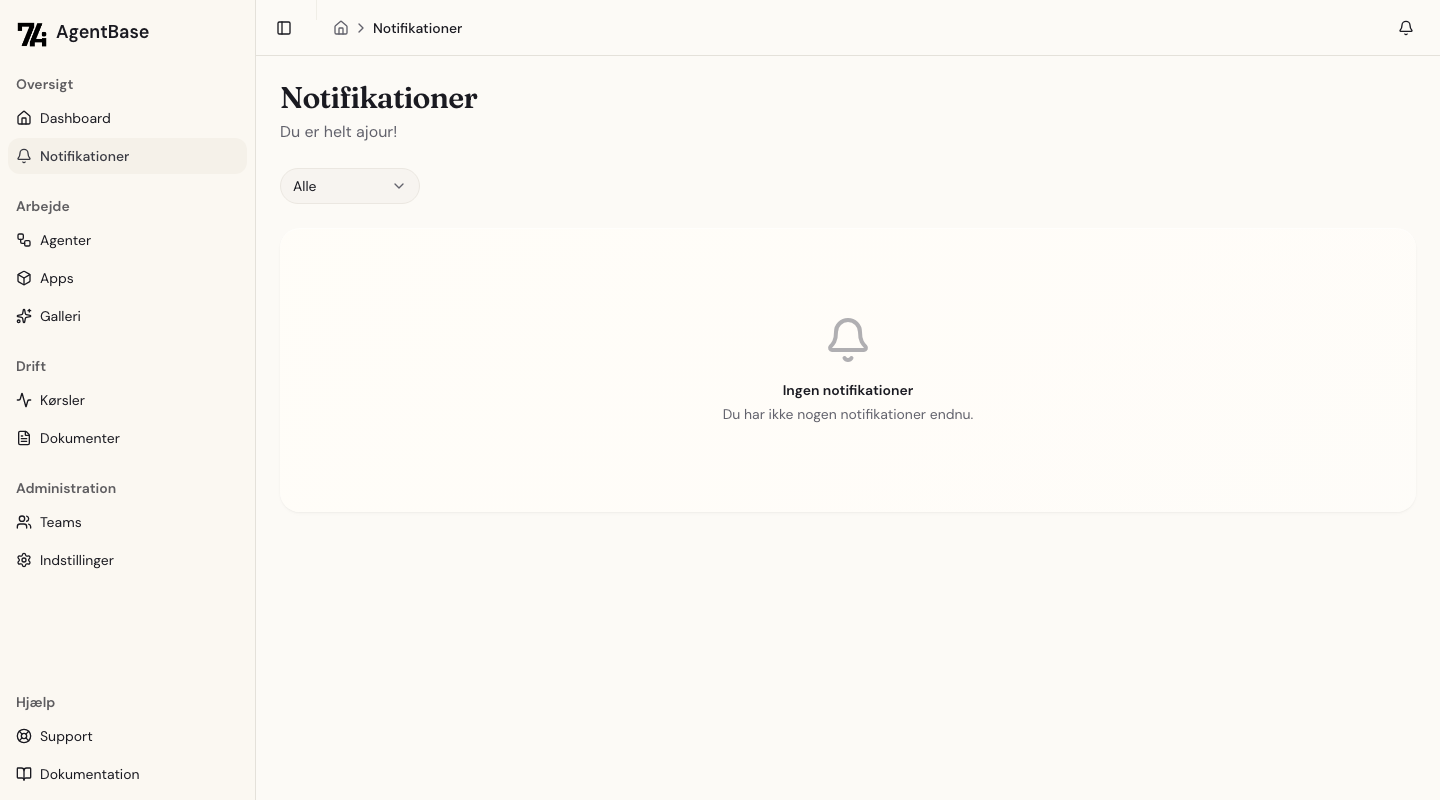 Notifikationer