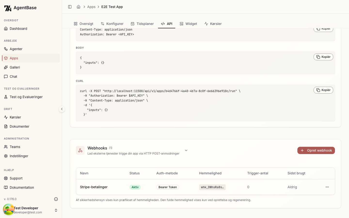 Webhook liste